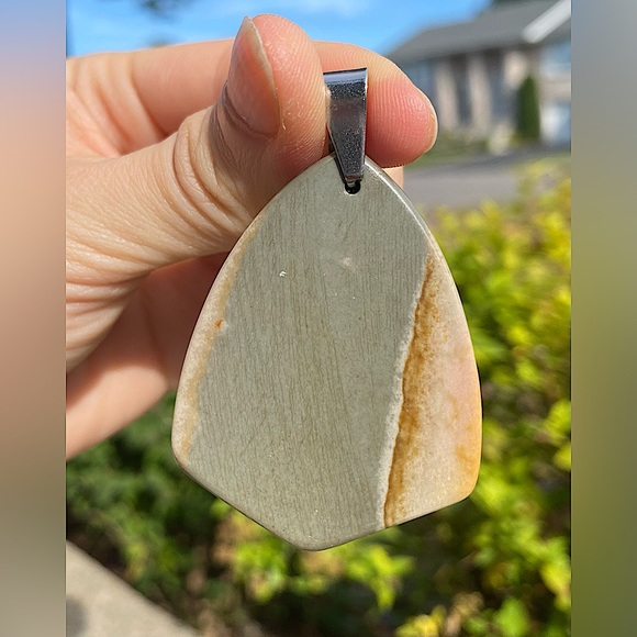 Polychrome Jasper Pendant Necklace - Picture 2 of 4